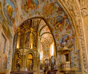 The Charola, round Templar church in the Convent of Christ ( Convento de Cristo ) Tomar, in the Centro region of Portugal, formally the Ribatejo. The Charola, round Templar church in the Convent of Christ ( Convento de Cristo ) Tomar, in the Centro region of Portugal, formally the Ribatejo.